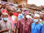 Again, Folarin Donates Multimillion Naira Roofing Sheets to Agodi Auto Parts Market Fire Victims