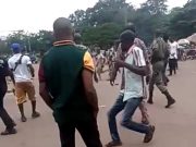 VIDEO: Sporadic Gunshots In Ibadan As Immigration Officer Allegedly Assaulted Council Boss