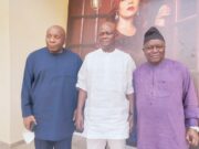 ANGELA: APC National Scribe, Akpanudoedehe, Akintola, Adedoja, Olugbemi, Others Pay Condolence Visit To Folarin