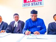 Oyo APC Inaugurates State Excos, 32 Local Chairmen. •Steps Down Egbeda LGA. •We’re Harmonising Excos In 5 LGAs – Omodewu