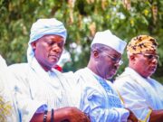 PHOTOS: Oyo 2023 APC Guber Candidate, Folarin Pays Sallah Homage To Houses of Ladoja, Akala, Ajimobi