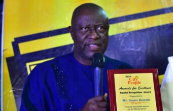 Folarin Salutes Isaac Brown’s Well-Deserved City People Honour